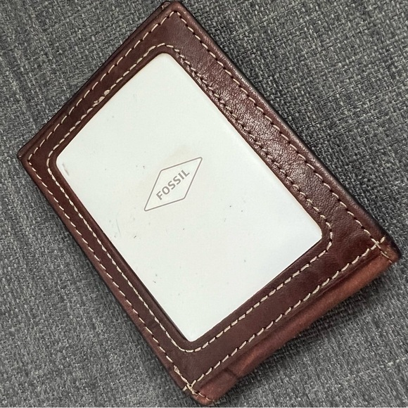 NWT FOSSIL ALLEN RFID BIFOLD MINI WALLET CARD HOLDER - Picture 3 of 6
